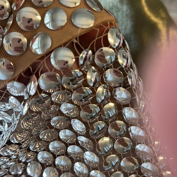 $4,190 Burberry Bobbie High Waisted Studded Pants In Silver, Size 10, NWOT - Picture 14 of 15